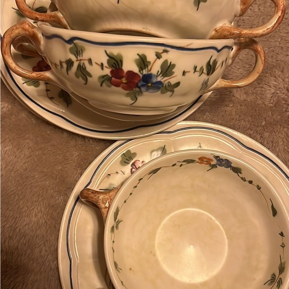Vintage Hand Painted 🇫🇷 France LC China Set - Picture 4 of 4